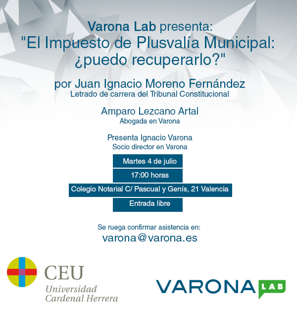 LA PRÓXIMA SESIÓN DE VARONA LAB PONE EL FOCO EN EL IMPUESTO DE PLUSVALÍA MUNICIPAL