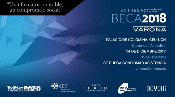 ENTREGAMOS LA BECA VARONA 2018