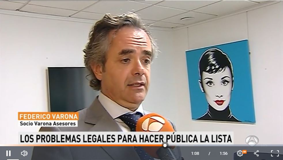VARONA EN LOS MEDIOS| FEDERICO VARONA ACLARA EN ANTENA 3 TV LA POLÉMICA SURGIDA EN TORNO A LA AMNISTÍA FISCAL