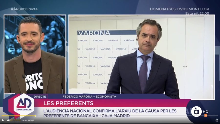 FEDERICO VARONA ANALIZA EN À PUNT DIRECTE LOS PRESUPUESTOS GENERALES 2019