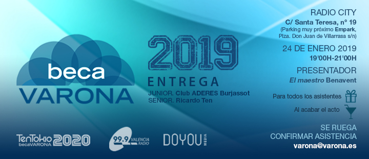 ENTREGAMOS LA BECA VARONA 2019: ¿NOS ACOMPAÑAS?