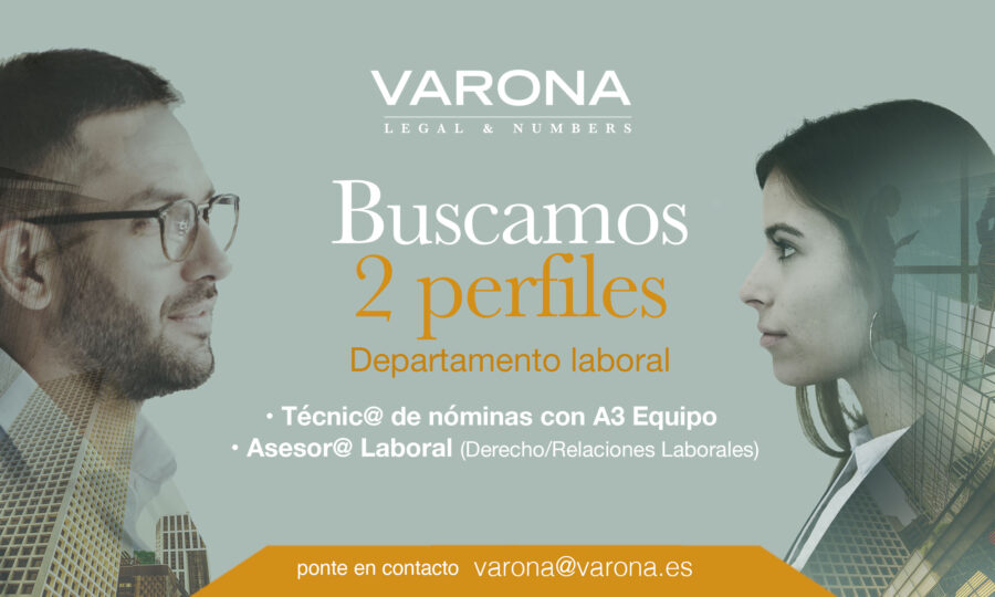 NUEVO PROCESO DE SELECCIÓN: BUSCAMOS DOS PROFESIONALES PARA EL DEPARTAMENTO LABORAL