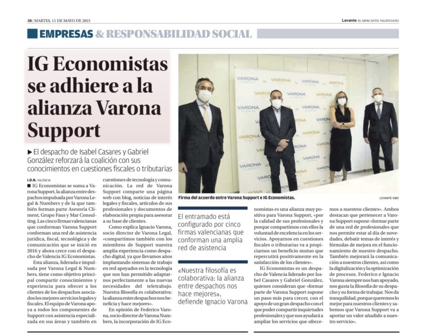 EL CRECIMIENTO DE VARONA SUPPORT ES NOTICIA EN LOS MEDIOS