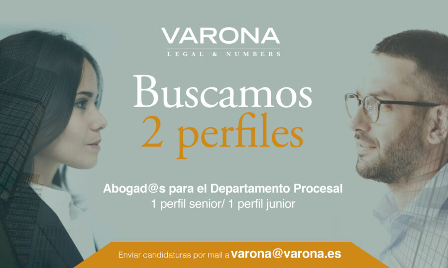 BUSCAMOS DOS PERFILES PARA REFORZAR NUESTRO DEPARTAMENTO PROCESAL