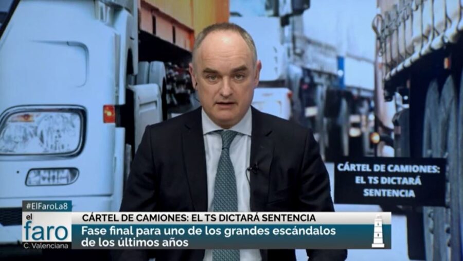 ENTREVISTA A IGNACIO VARONA EN LA 8 TV POR LA VISTA DEL CÁRTEL DE CAMIONES EN EL SUPREMO