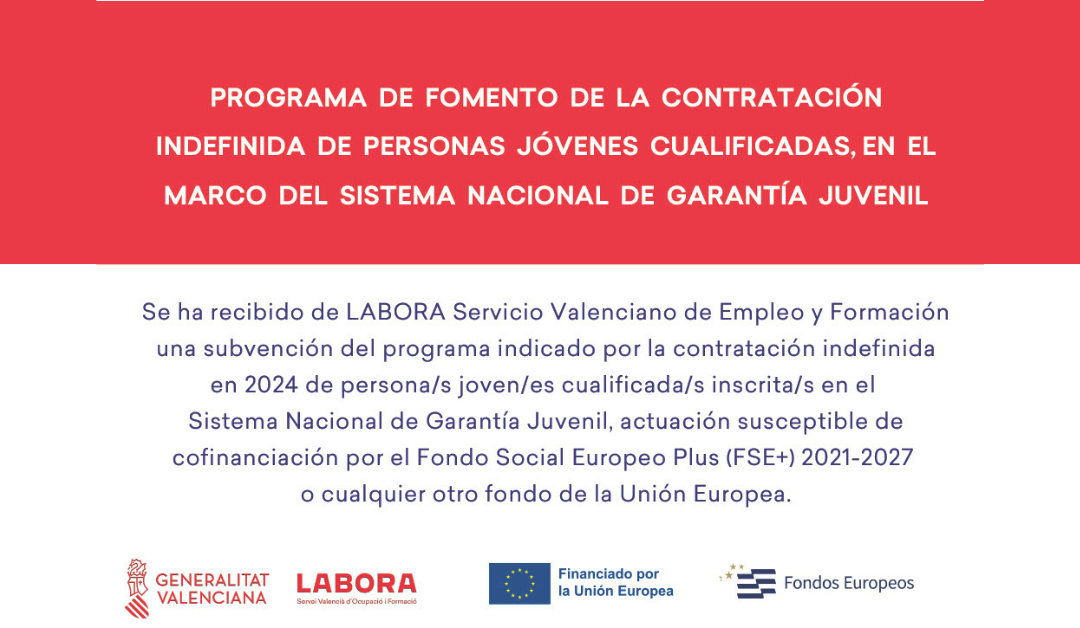 SEGUIMOS IMPULSANDO LA INCORPORACIÓN DEL TALENTO JOVEN