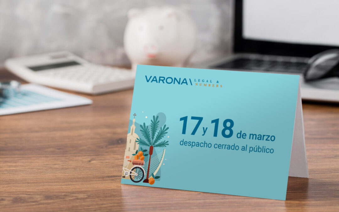 LOS DÍAS 17 y 18 DE MARZO EL DESPACHO VARONA CIERRA AL PÚBLICO POR LAS FALLAS