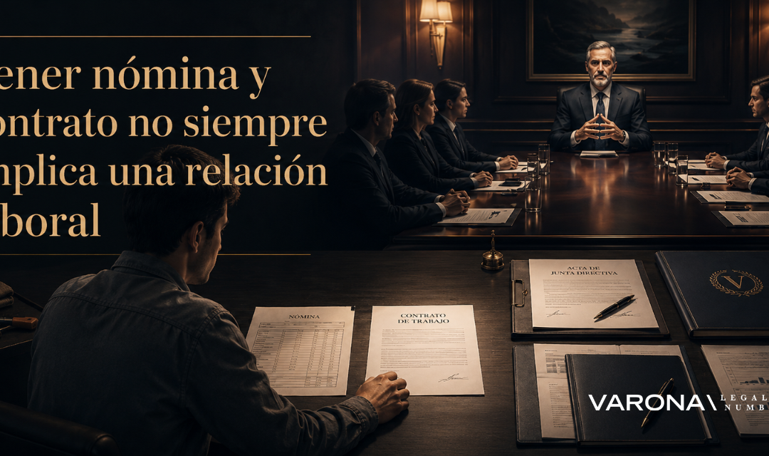 Tener nómina y contrato no siempre implica una relación laboral